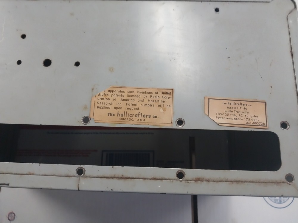 Hellicrafters HT 40 Case Only