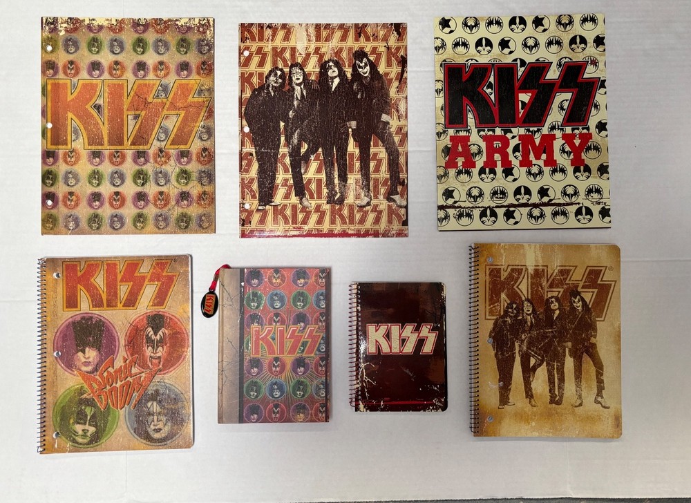 KISS "DRESSED TO KILL” “SONIC BOOM” SCHOOL N'BOOKS JOURNAL FOLDERS  2010 UNUSED