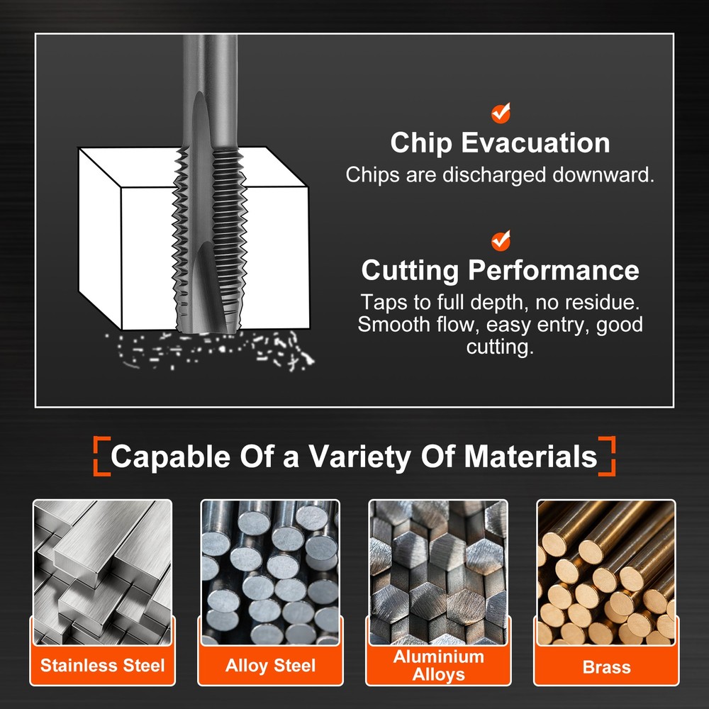 M12x1.75 Spiral Point Plug Threading Tap TICN Screw Tapping
