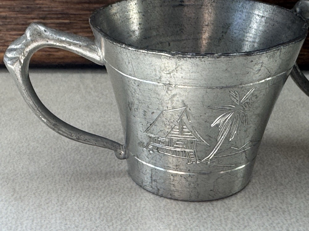Pewter Cups Small Handled Cups