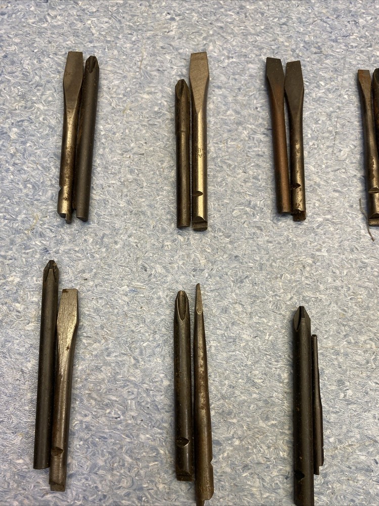 large lot 50 PUSH Screw Tips BITS VESSEL / YANKEE STANLEY tools