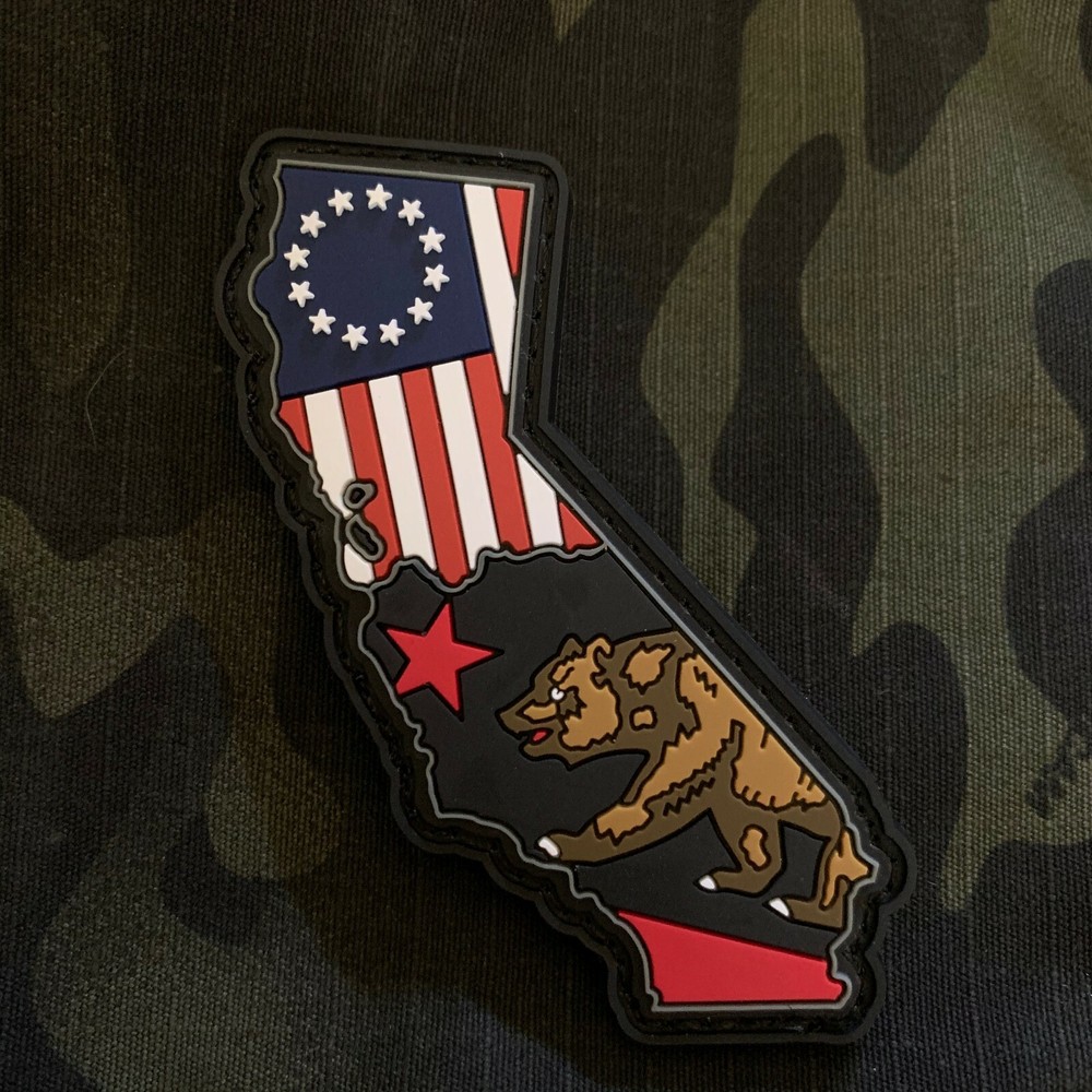 California Patriot PVC Morale Patch