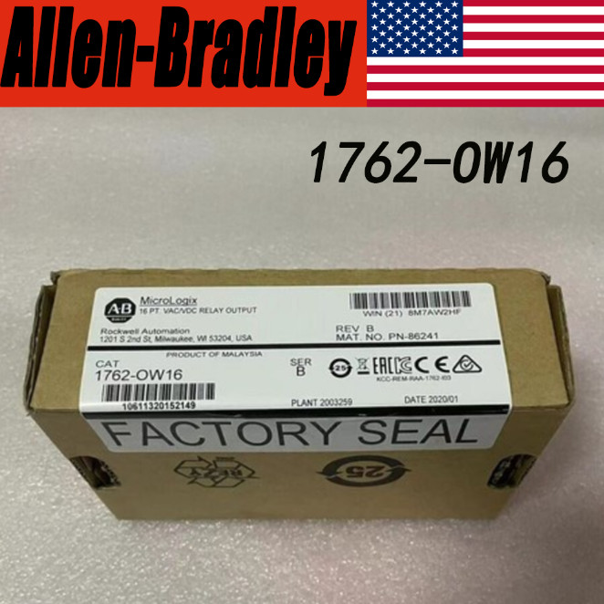 AB 1762-OW16 MicroLogix 16 Point Relay Output Module New Sealed PLC 1PC US