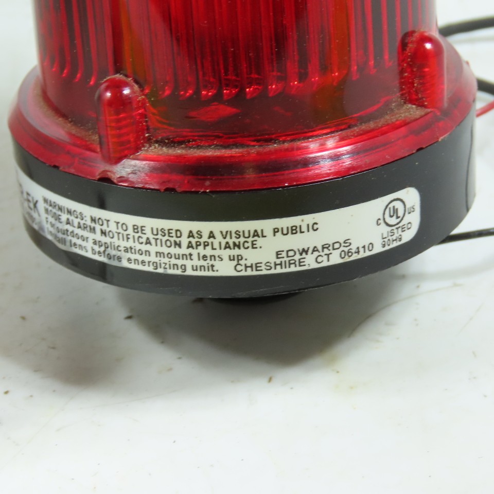 Edwards / Tomar 114SSTR-EK Microstrobe Red Visual Signal Strobe Light 12-48 VDC