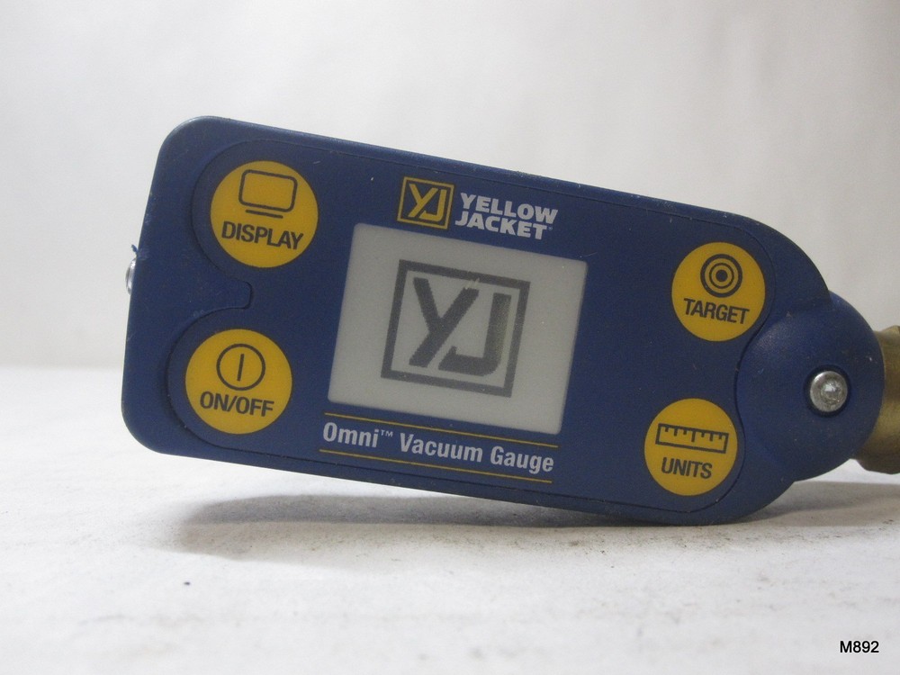 Yellow Jacket 69020 Omni Digital Vacuum Gauge MISSING BACK PLATE