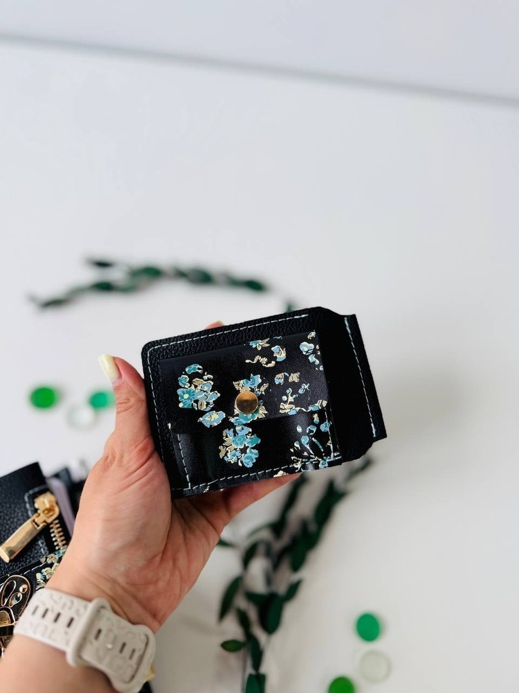 Leather mini notebook cover A7 binder,Planner A7 binder personal size.