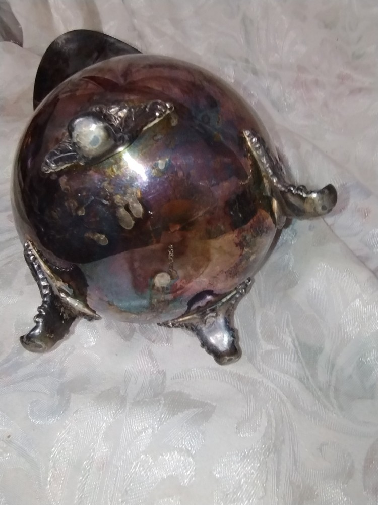 Vintage WM Roger’s Silver plated Footed Water Pitcher W/ Ice Guard.