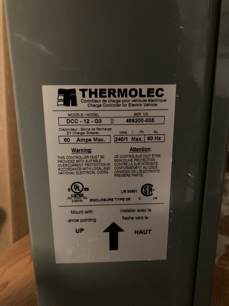 Thermolec DCC EV Energy Management System with CT’s 60A