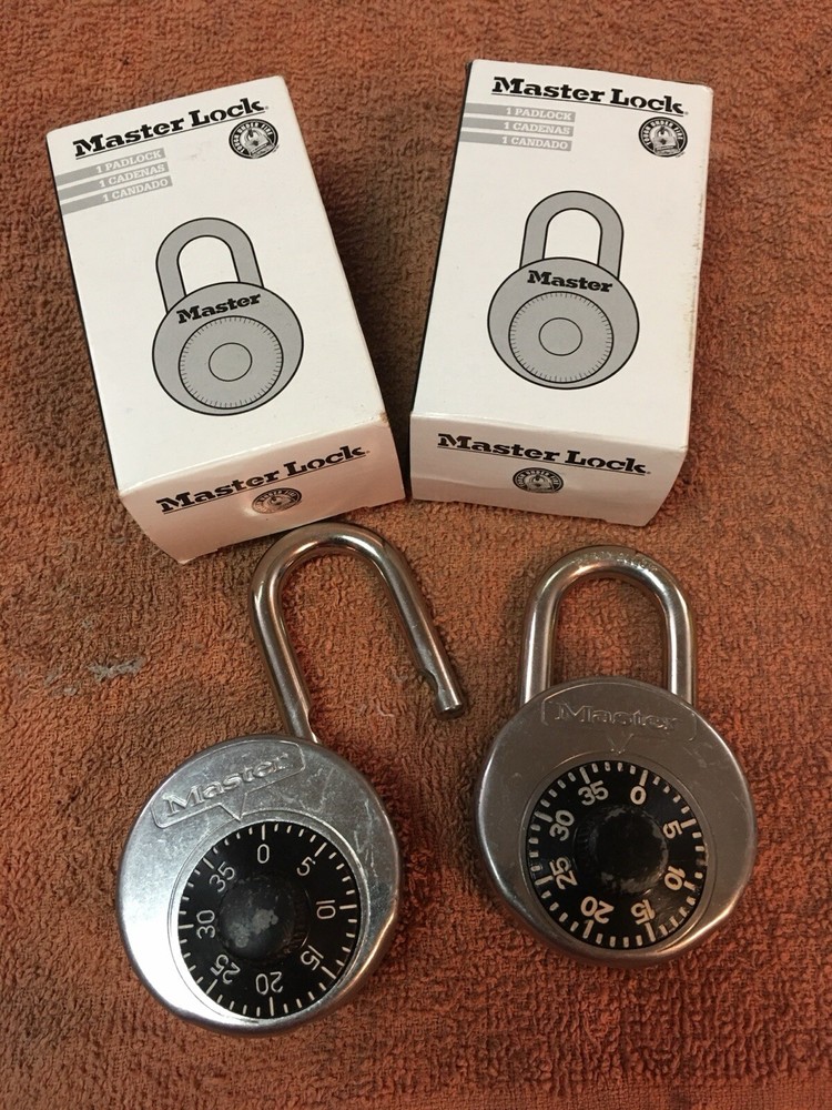 MASTER LOCK 3 Digit V60 Combination Padlocks PLEASE READ Description Fully