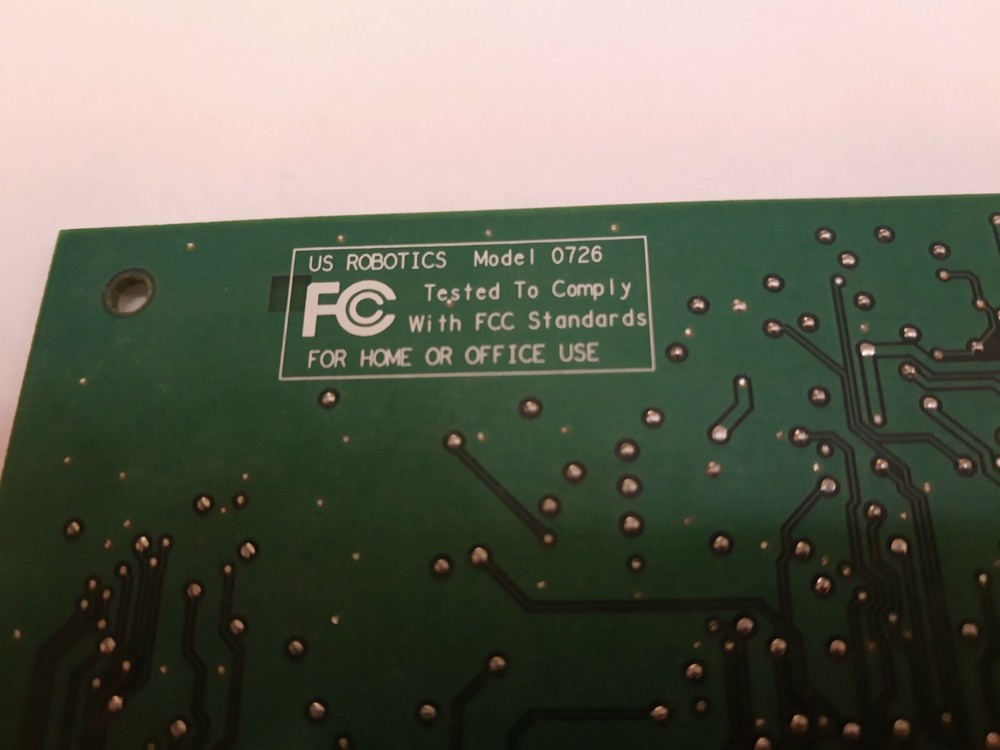 3Com Desktop Computer Modem 1.012.0726-F US Robotics Model 0726