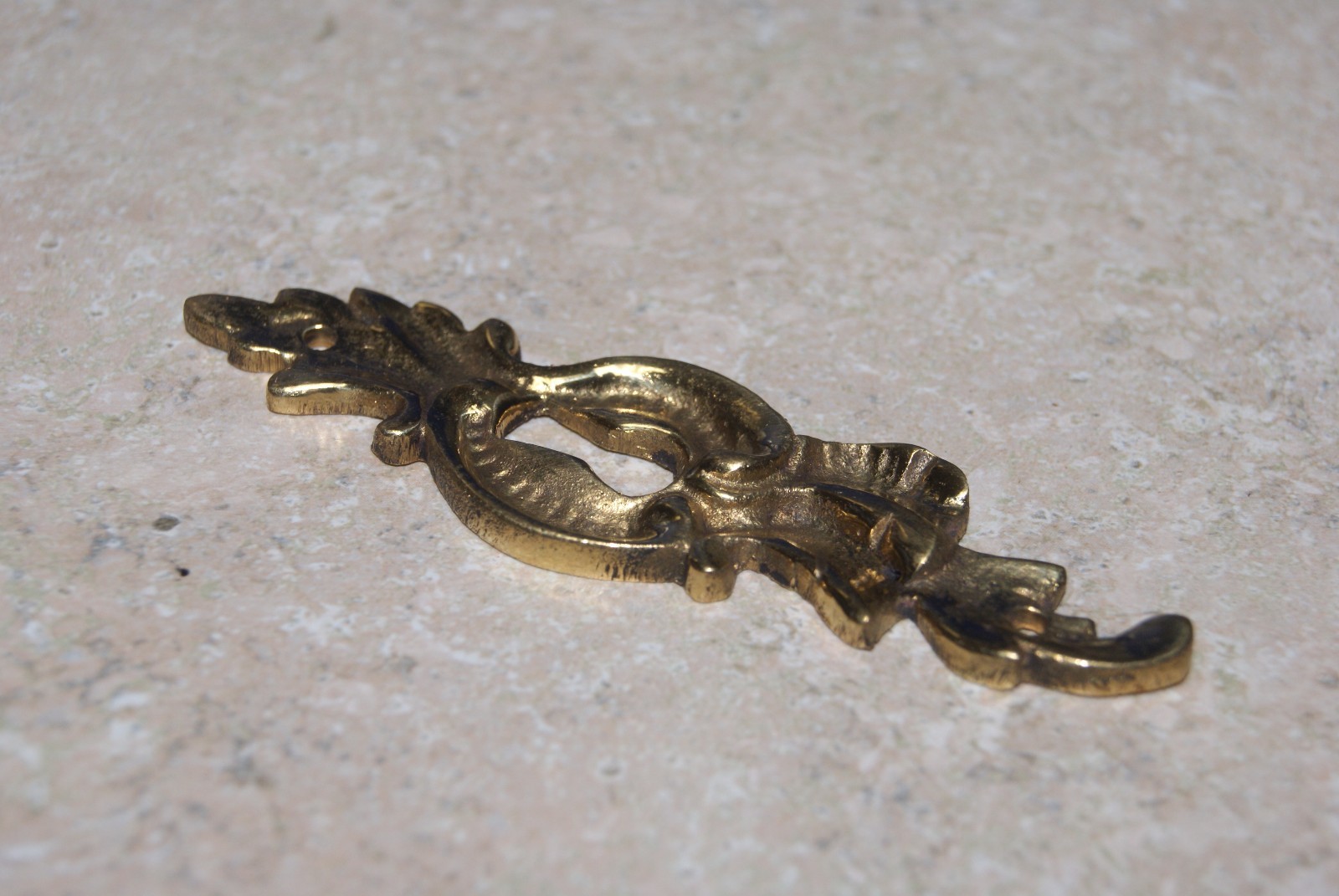 ESCUTCHEON 3 1/4 INCHES LONG NEW CLOCK PARTS #2