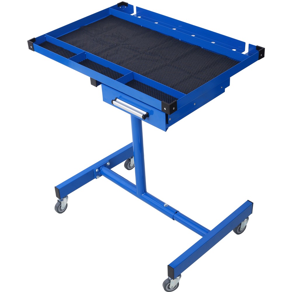 Adjustable Tear Down Work Table 220lbs Capacity Rolling Tool Table w/ Drawer