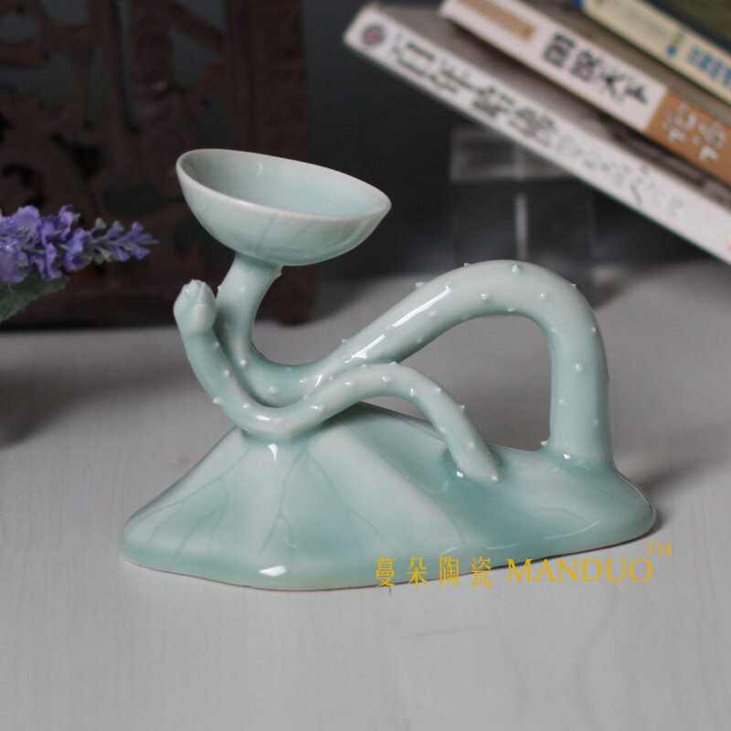 Columnar Candlestick Ceramic Art Candlestick