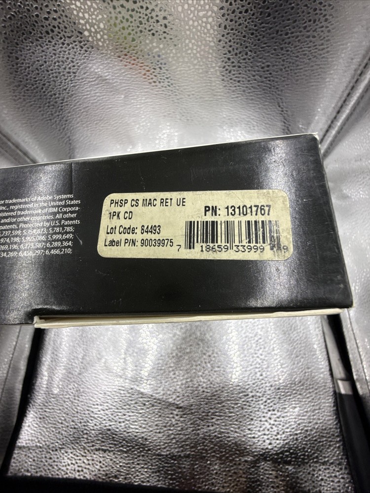 Adobe PhotoShop CS For Mac Retail Version