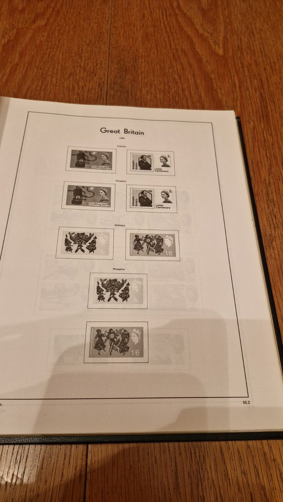 Great Britain Light House 1837-1986 Illustrated Stamp Album Pages. See details