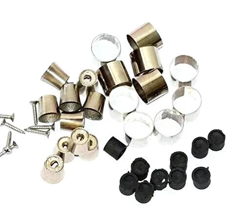 Lots of 10 Solid Brass Tips and Ferrules Collars Ring Shaft Walking Handmade