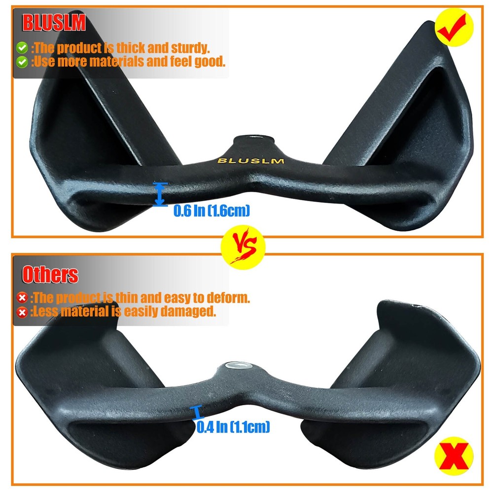 LAT Pull Down Bar for Cable Machine Pulldown T Bar V Bar Cable Attachments BL01