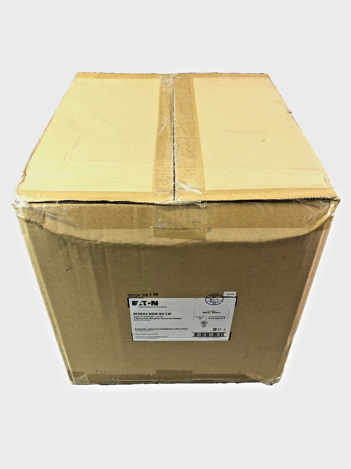 Eaton RF9643-NDW Z-Wave Plus Universal Smart Dimmer 3-Way Multi-Location White