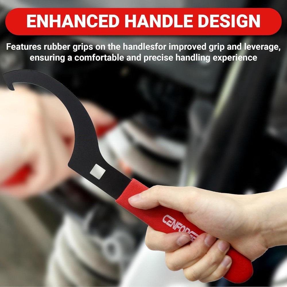 Cenfoge Universal Coilover Adjustment Spanner Wrench Set, 4-PC. Tool Kit for Sus