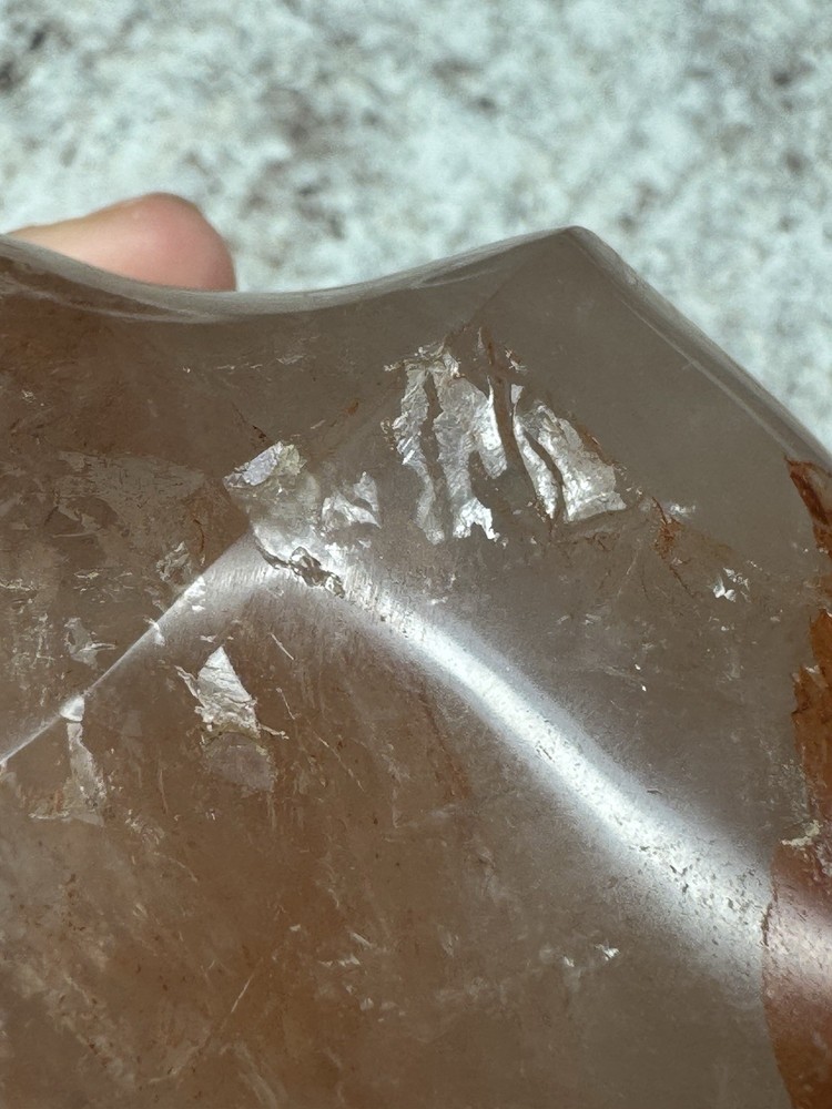 Polished Fire Quartz Flame - Over 1 Lb!