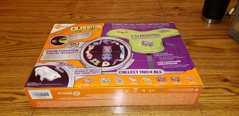 HEXBUG Gladiators Battling Robots Stadium Gladiators Included incomplete