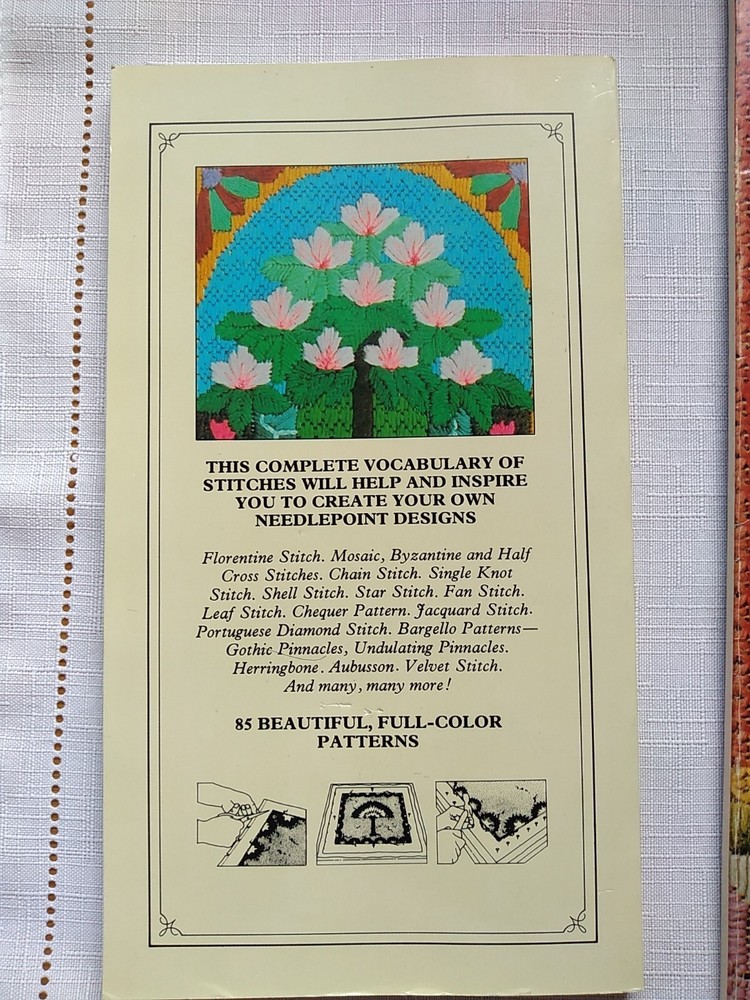 2 Needlepoint Pattern Instruction Books: The Pattern Library/Needlepoint & You