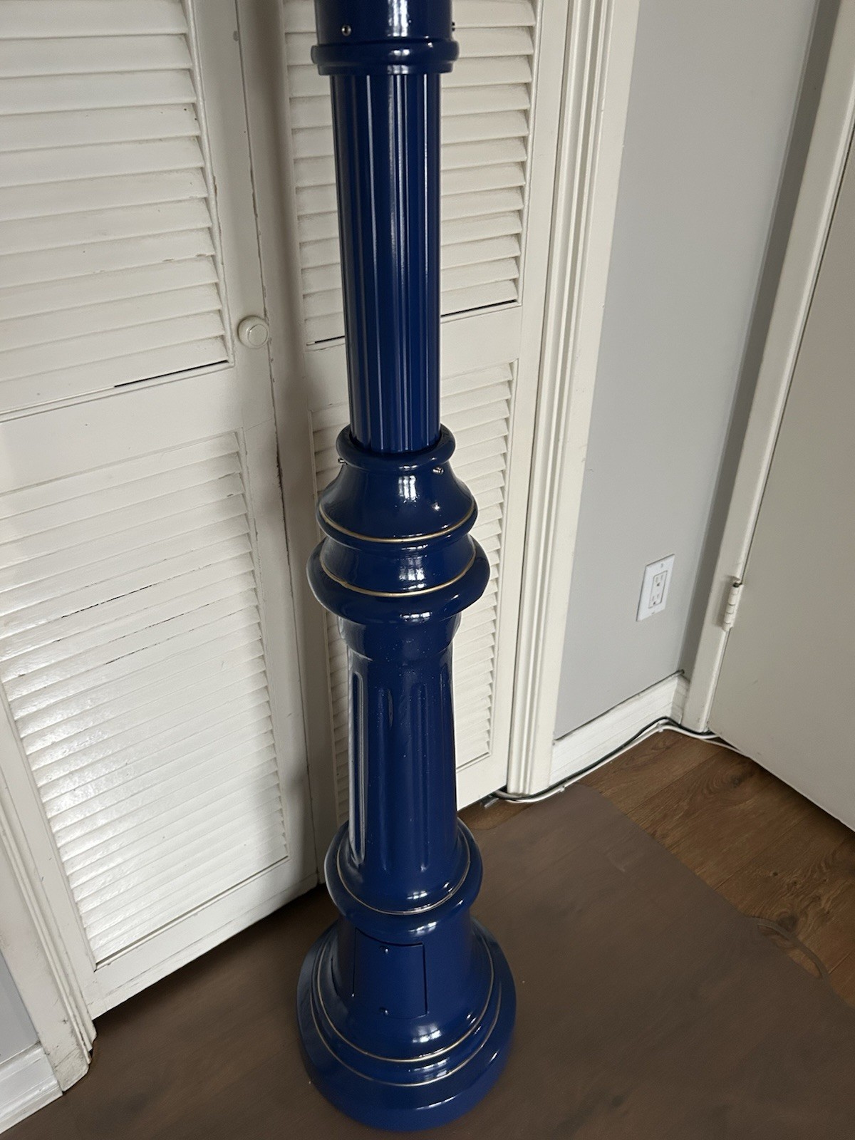 Gamewell Police Call Box With Matching Pedestal And Brass Eagle