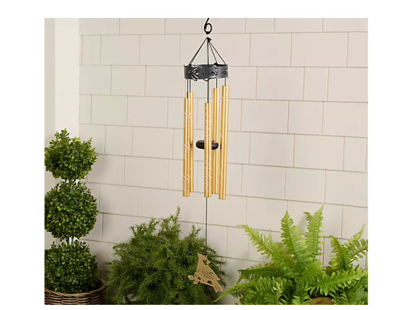 Home 2 Garden 36" 5-Bell Inspirational Hand Tuned Wind Chime