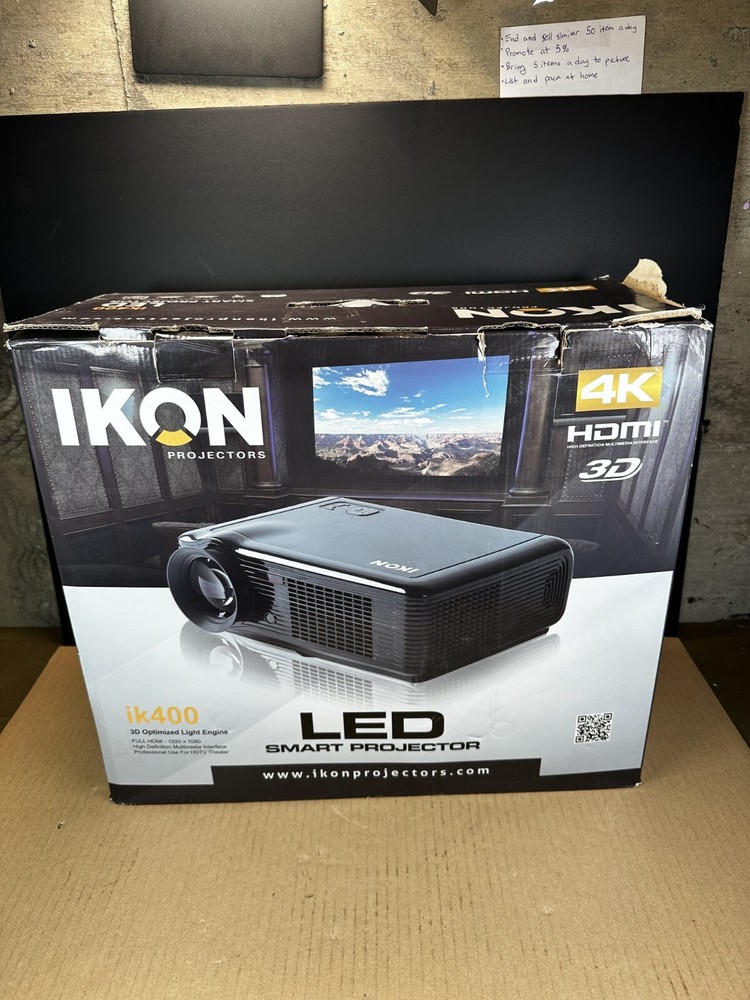 IKON LED Smart Projector ik400 Works Ships Fast!!!