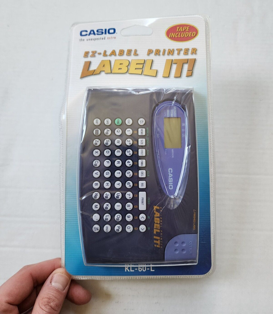 Casio KL-60L Label Maker Thermal Printer Compact System NIB Sealed