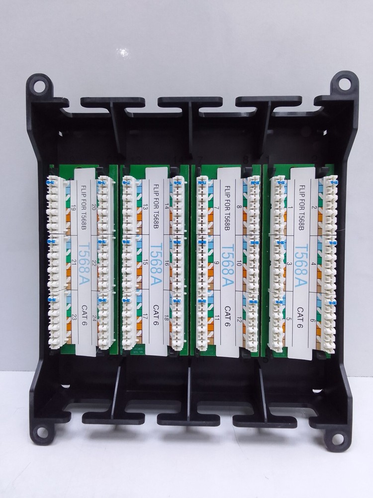 LEVITON 476M-624 CAT 6 TWIST & MOUNT PATCH PANEL