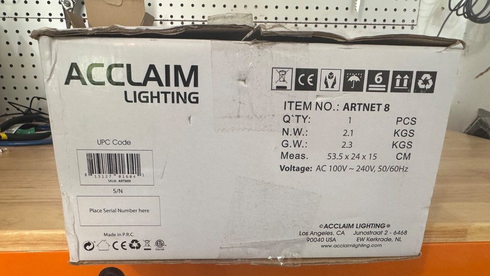 Acclaim Lighting Artnet 8 DMX System