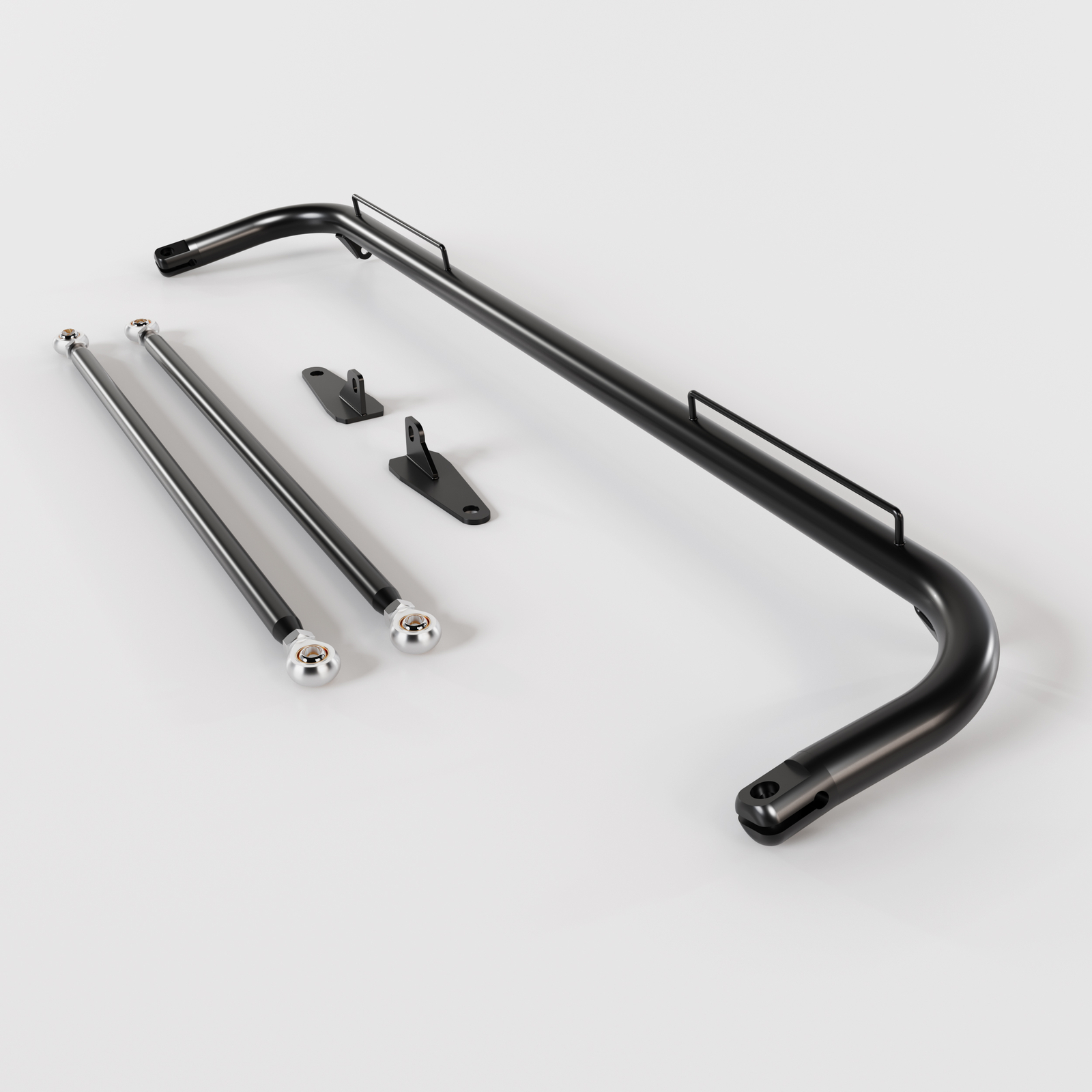 49" Black Universal Stainless Steel Racing Safety Seat Belt Roll Harness Bar Rod