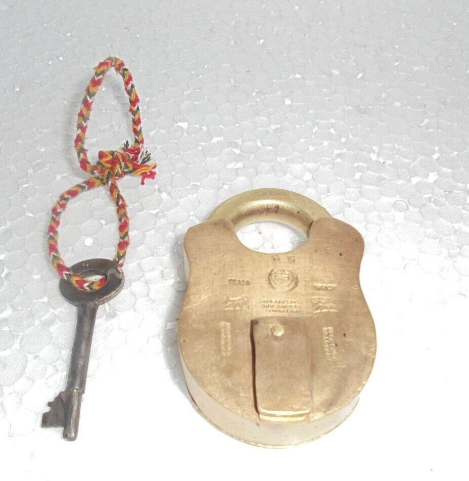 Vintage Brass Handcrafted Fine Quality Padlock