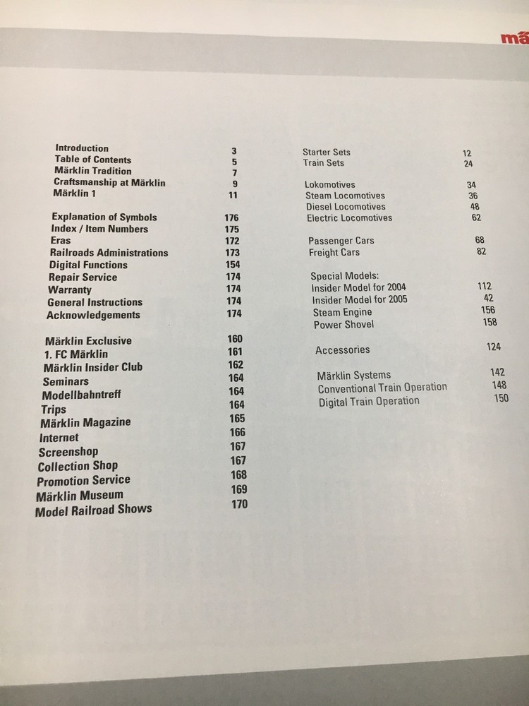 Marklin Presentation Book For 2005 Model Trains