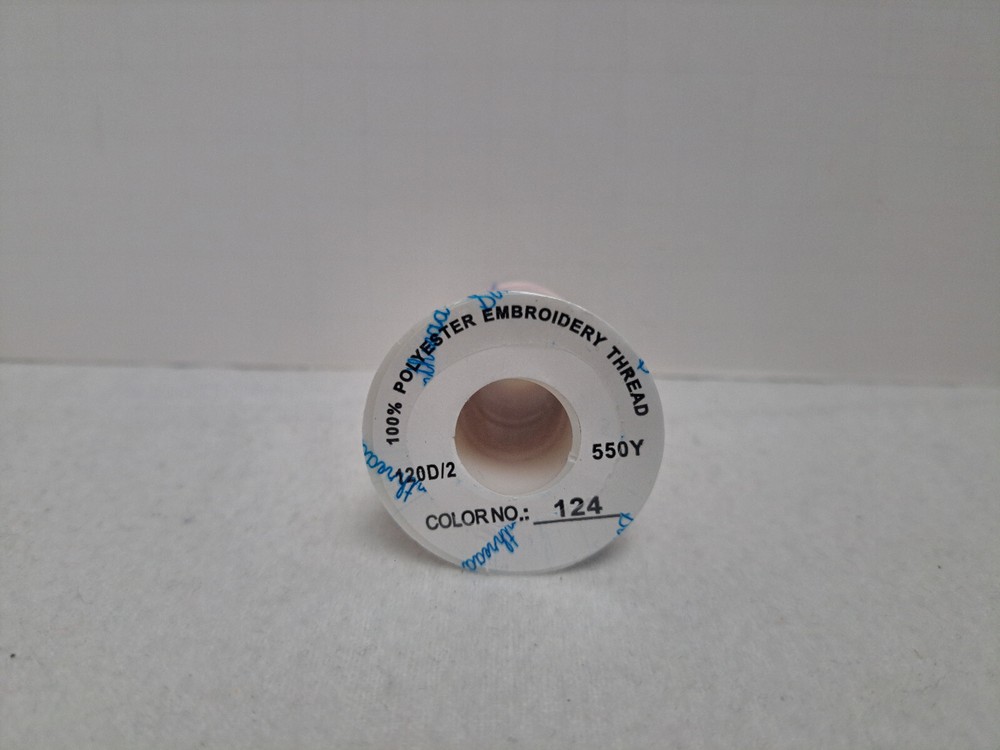 Simthread Embroidery Thread (5500 Yards) - Fresh Pink #124 (Sealed)