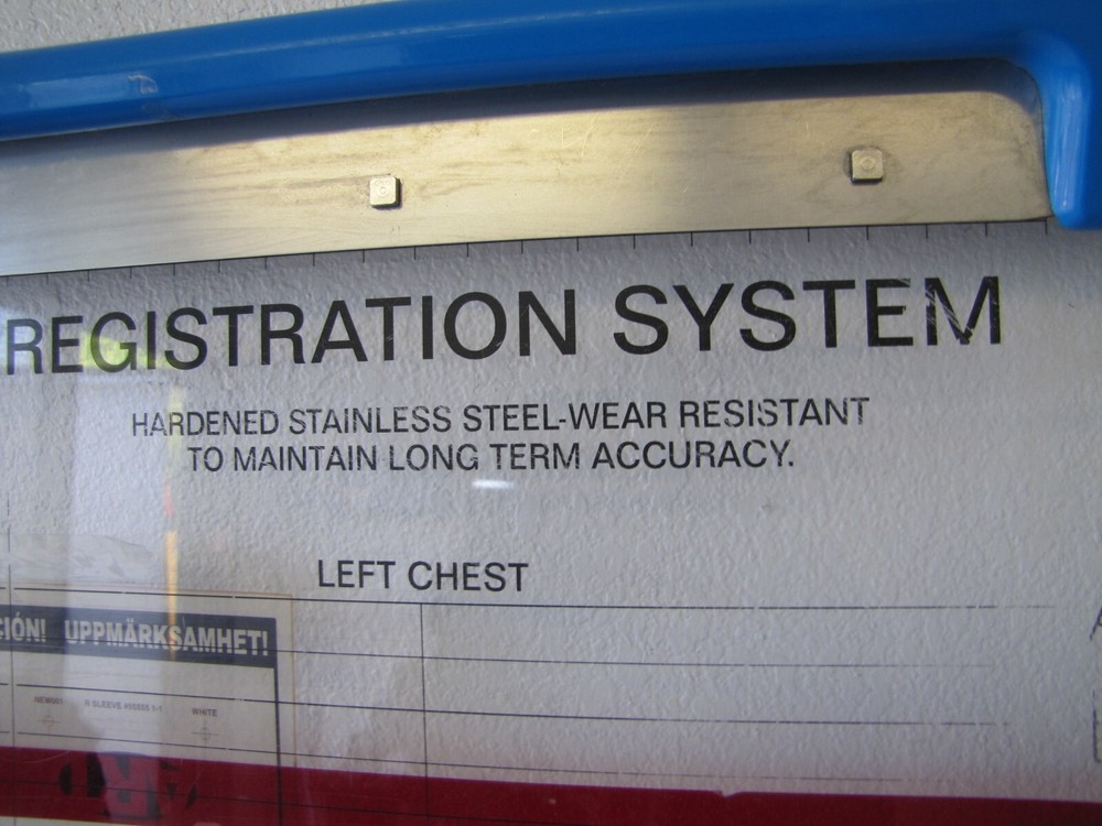 Newman Pin-lock Registration Textile Printing Application System