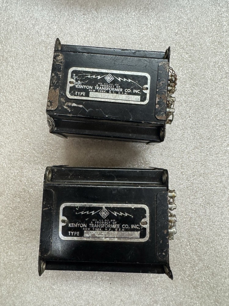 Kenyon Input Transformers Pair P-100 20db gain Mult Line to Line