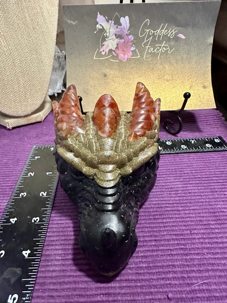 Large Dragon Orgonite - Carnelian