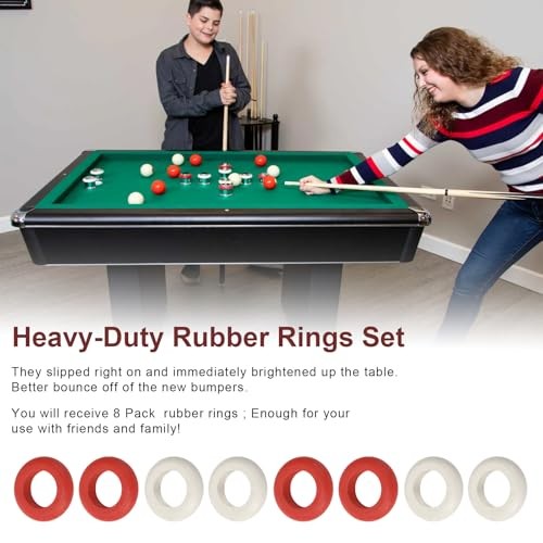 Bumper Pool Table Rubber Rings, Small Rubber Rings for Bumper Pool Table