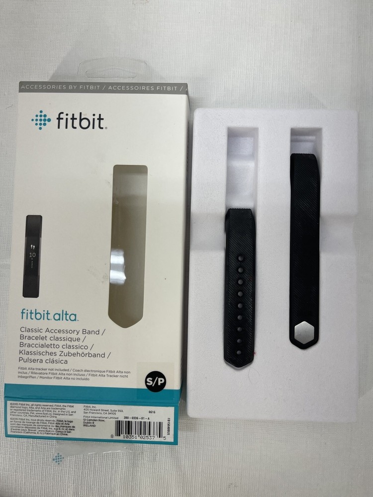 Fitbit Alta Small Black and Blue Bands-Pre Owned