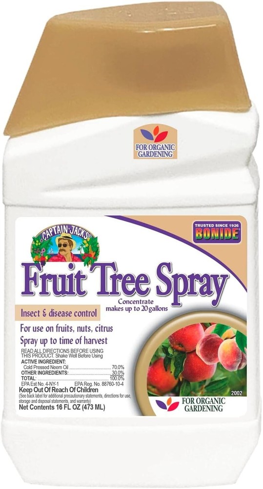 Bonide Captain Jack's Fruit Tree Spray Concentrate Disease & Insect Control 16oz