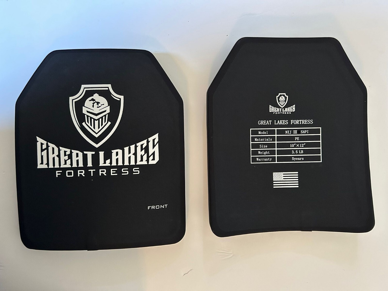 Level 3 EXTREME PE Bullet Proof Armor Plates Lighter Than Ceramic 3lb Pair10x12