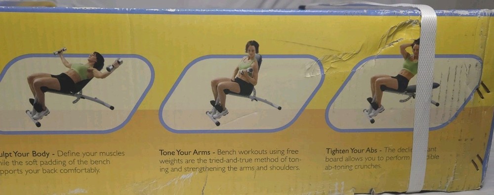 NEW Reebok RBBE0405 Adjustable Toning Bench.