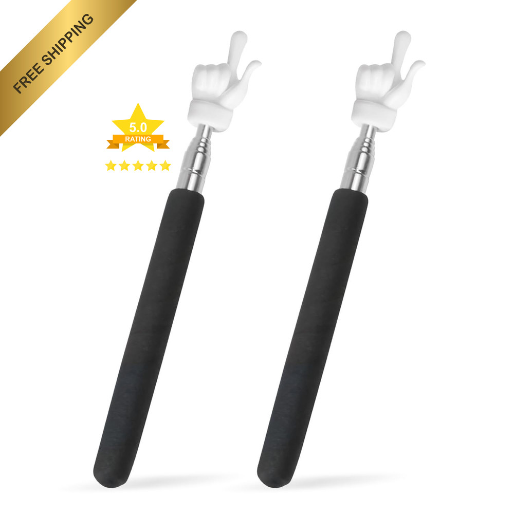 VOVIGGOL 2Pcs Telescopic Teachers Pointer, Extendable Hand Pointer Blue