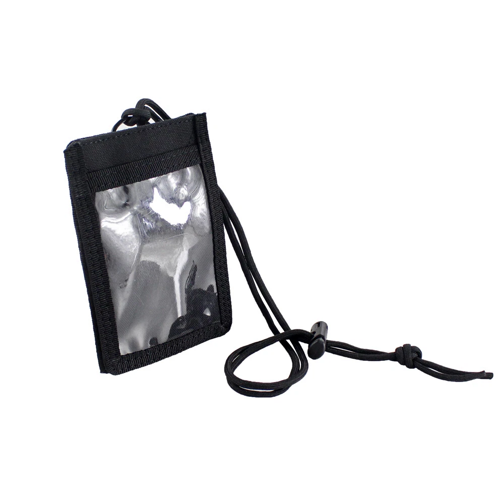 2PC Tactical ID Card Holders Hook&Loop Patch Badge Organizer - Neck Lanyard NEW