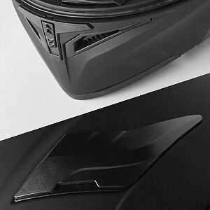 ILM Used Black Flip up Modular Full Face Motorcycle Helmet Dual Visor LED DOT