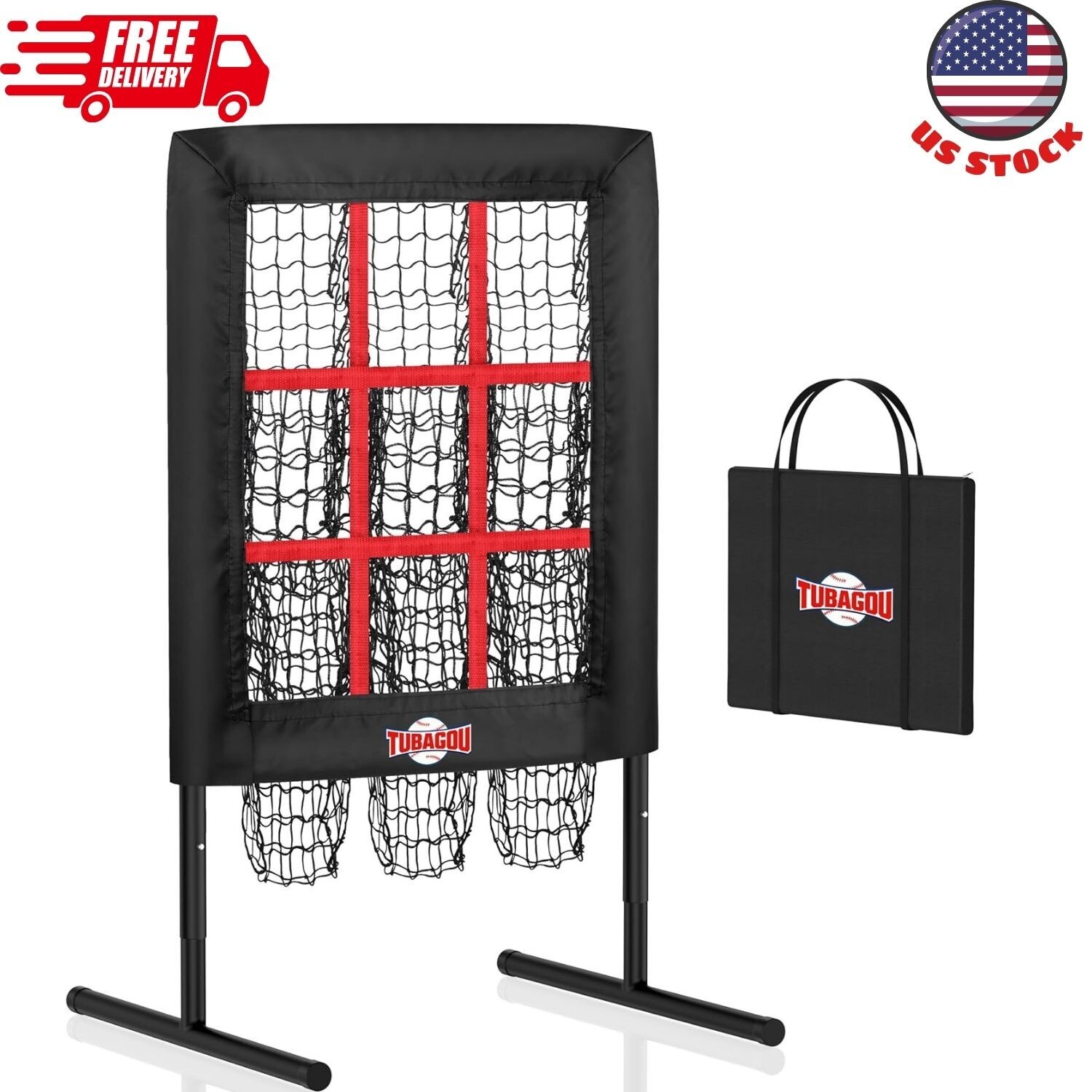 9 Hole Pitching Net Pitching Target Pitchers Net Baseball Trainer