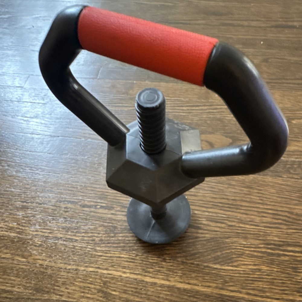 Adjustable Kettlebell Handle Ergonomic Red Grip for Weight Lifting Gym Training
