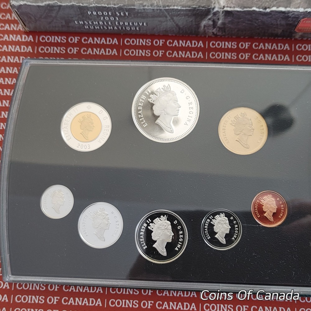 2003 Canada 8 Coin Proof Set - With Special Edition Silver Dollar #coinsofcanada